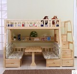 厂家直销高低床子母床上下床松木床双层床儿童床定制实木家具包邮