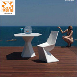 玻璃钢休闲椅 户外创意商场沙滩别墅菱形定制家居家具玻璃钢椅子
