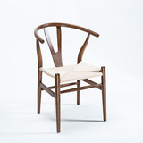 实木餐椅家用茶室咖啡厅椅北欧现代简约时尚中式扶手椅Y椅书房椅