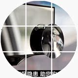 m韩国汽车倒车辅助镜无边框后视镜可调节大视野盲点广角小圆镜