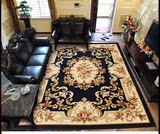 可水洗欧式现代中式卧室床前地毯客厅茶几 加厚纯手工雕花地毯垫