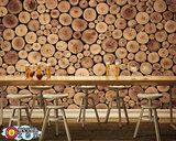 定制 3D立体视觉大型壁画餐厅卧室电视背景墙纸 木质无纺布无纺纸