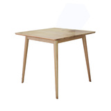 白橡日式正方形餐桌 小户型简约现代实木餐桌椅组合 北欧宜家桌子