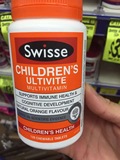澳洲代购 Swisse儿童复合维生素矿物质咀嚼片 橙味钙镁锌VC 120粒
