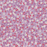 日本进口 粉紫色樱花小碎花 纯棉拼布布料印花布 手工diy服装布头