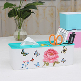 创意纸巾盒餐巾盒抽纸盒卫生纸架桌面遥控器塑料收纳盒客厅纸抽盒