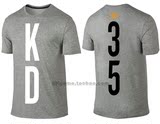 勇士队 球星KD杜兰特T恤短袖新品潮男时尚休闲篮球跑步运动训练服
