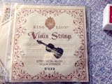 正品 狮王牌小提琴弦 V133 KING LION 钢丝绳合金弦 套装四根