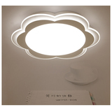 超薄铁艺创意个性吸顶灯LED花瓣形温馨儿童卧室书房遥控变光灯具