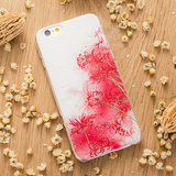 中国风浮雕立体彼岸花苹果6s保护套iPhone6 Plus手机壳5S硬壳潮女