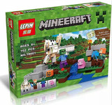 乐拼Minecraft我的世界铁傀儡钢铁巨人21123拼装积木玩具18001