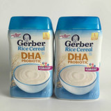 美国嘉宝 1段大米婴儿米粉一段宝宝米糊高铁含DHA益生菌通便 227g