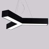 简约现代创意三叉led办公室灯具餐厅吊灯Y型时尚鱼线吊灯