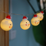 LED小雪人节日彩灯闪灯串灯圣诞树装扮灯串满天星星灯装饰挂灯串