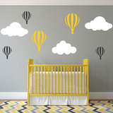 斑马之家气球云朵自粘白云墙贴可移除儿童房幼儿园婴儿房装饰墙贴