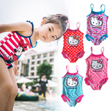 儿童泳衣女孩韩国KT公主女童连体可爱婴儿宝宝小中童温泉泳装包邮