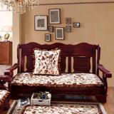 加厚单人沙发坐垫子 红木质沙发座垫三联体实木长椅垫 椅子餐椅垫