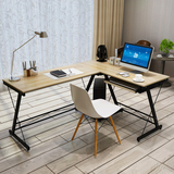 2016家用台式办公桌现代简约转角书桌双人桌子书架006组装电脑桌