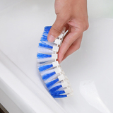 日本进口清洁刷子 可弯曲 墙角 浴室浴缸 衣服清洁刷多用途清洁刷