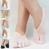 五双包邮 五指袜 船袜女士隐形丝袜浅口袜防滑超薄款短袜子 女 夏