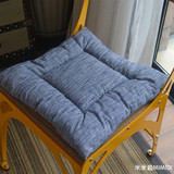 米米迪特价日式田园棉麻坐垫素色餐椅垫舒适布艺椅垫防滑加厚包邮