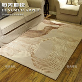 欧式简约现代定制美式新古典北羊毛卧室客厅沙发床边地垫线条地毯