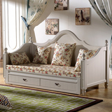 沙发床可折叠1.8米1.5 小户型客厅实木沙发床推拉两用 美式沙发床