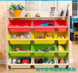 儿童玩具收纳整理架分类非实木书柜置物架子超大容量环保无味出口