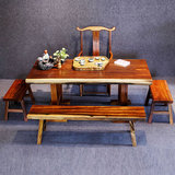 花梨木茶桌椅组合功夫泡茶桌小户型茶台客厅方形茶艺桌实木茶桌台