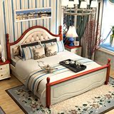 巨宝家具地中海床1.8米欧式田园床1.5米双人床卧室高箱床婚床收纳