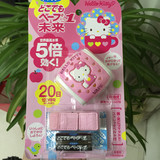 日本代购 VAPE 5倍高效便携婴儿电子驱蚊器 Hello Kitty 驱蚊手表
