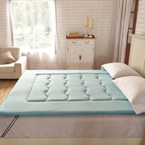 罗兰家纺春夏季薄款竹炭纤维透气床垫针织棉单双人薄床垫床褥垫子