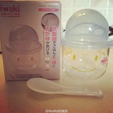 现货 日本代购宝宝蒸饭iwaki耐热玻璃婴儿多功能喂食碗辅食蒸碗