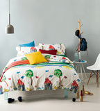 高档全棉四件套 美式欧式现代风格被套枕套床单 3种花色 包邮