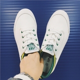 夏季韩国ULzzang韩版运动休闲低帮帆布鞋男生系带小白鞋潮流单鞋