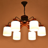 美式吸顶灯吊灯中式实木地中海欧式客厅灯北欧宜家卧室餐厅大厅灯