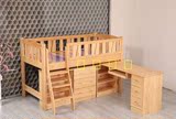 定制特价包邮新西兰松木床儿童床组合床书架床多功能储物床中高床