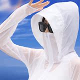 2016夏季超薄韩版修身长袖防晒衣女防紫外线中长款大码防晒衫外套
