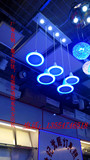 现代简约LED草帽型餐吊灯创意吊线灯单头五头吧台餐厅灯双色三色