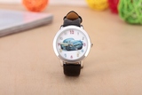 新款特价儿童手表 卡通汽车总动员图案皮表中性石英手表 学生腕表
