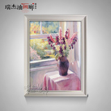 花卉油画手绘简欧印象花卉画田园风格客厅餐厅静物花卉油画0031