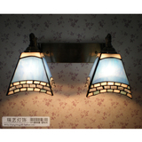 蒂凡尼地中海卫生间镜前灯 美式欧式过道卧室床头壁灯复古led壁灯