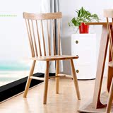 欧式实木温莎椅餐椅白橡椅子休闲电脑时尚个性简约酒店餐厅咖啡