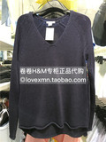专柜正品代购 H&M HM特价折扣女装宽松大码针织套头毛衣 多色