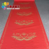 婚庆用品布置 新款永结同心印花红地毯 结婚用品 一次性地毯