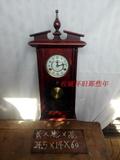 现代老机械挂钟555古董收藏钟表怀旧台钟圆玻璃上海国货电影道具