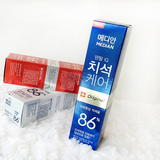 韩国正品 爱茉莉麦迪安86%美白牙膏 去黄去牙渍牙结石去口臭代购