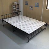 折叠床单人床双人午休床1.2 1.5米家用简易床隐形床成人铁床包邮