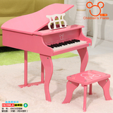 米奇儿童钢琴正品30键幼儿宝宝玩具木质三角小钢琴生日礼物品包邮