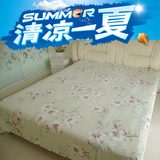 夏季床单 帆布竹纤维微凉加厚床单 柔滑抗菌 透气 夏凉席 230*250